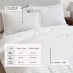 100% Cotton Honeycomb Waffle Duvet Set - Mattea, photo 3 of 42