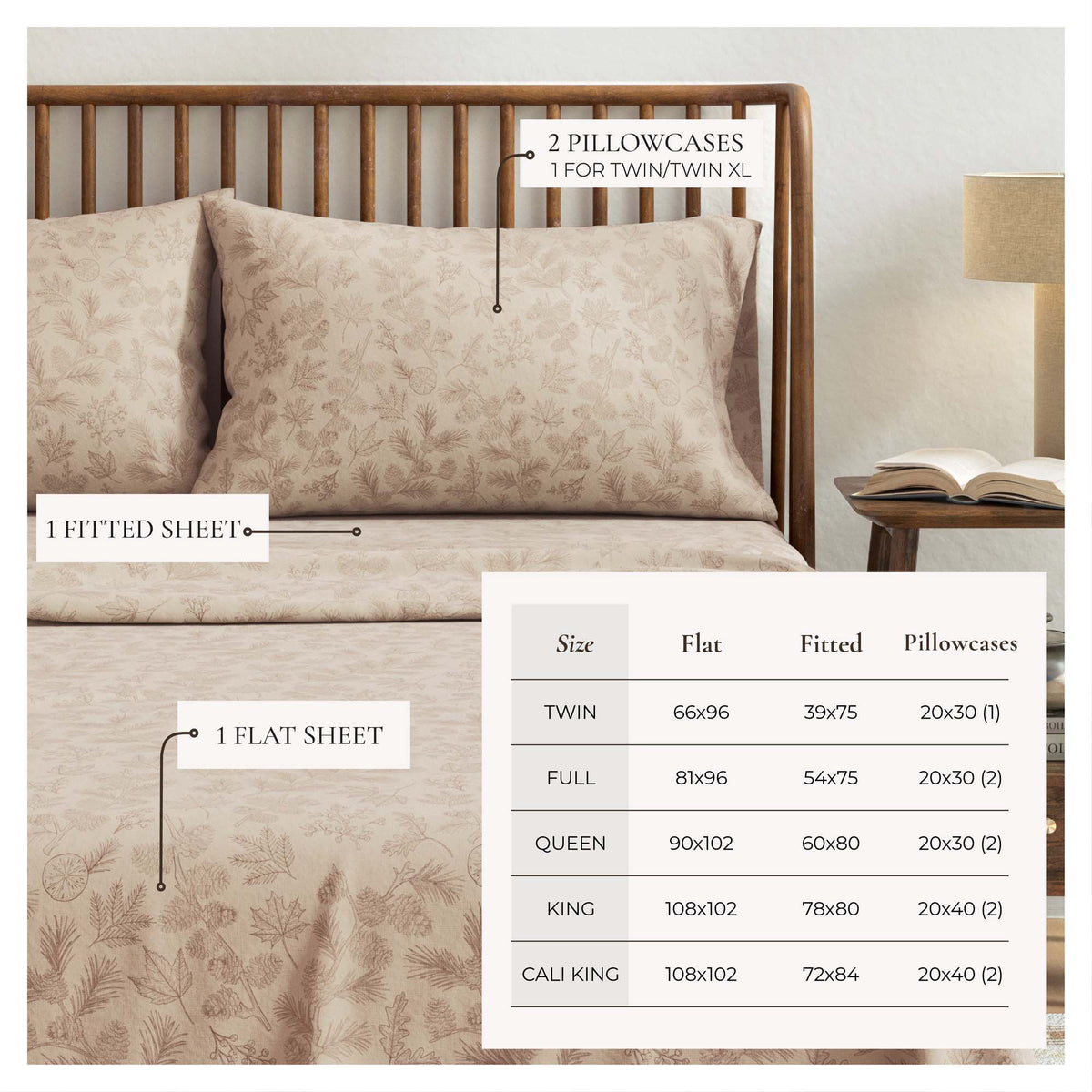 Turkish Cotton Flannel Sheet Set - Elevated Lodge, photo 3 of 12