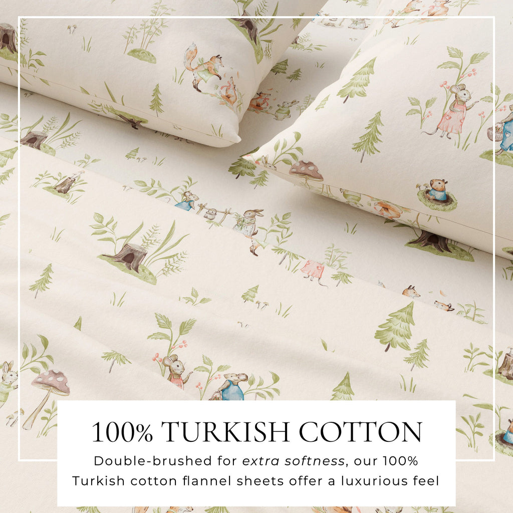 Turkish Cotton Flannel Sheet Set - Kids' Christmas, photo 2 of 12
