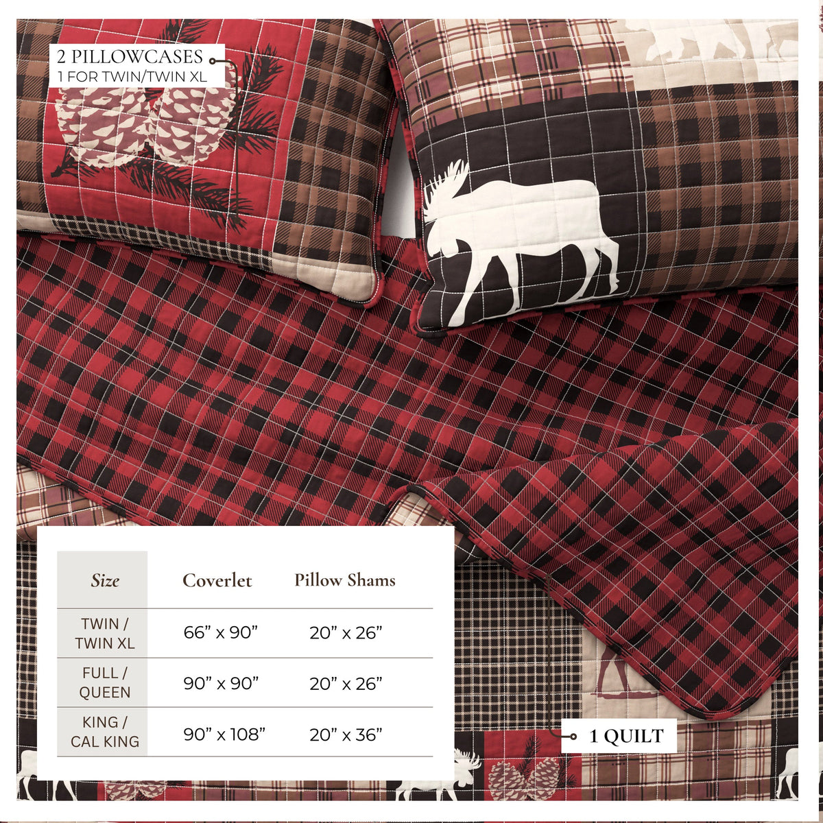 Rustic Landscape Quilt Set - Matthew Collection, photo 9 of 24