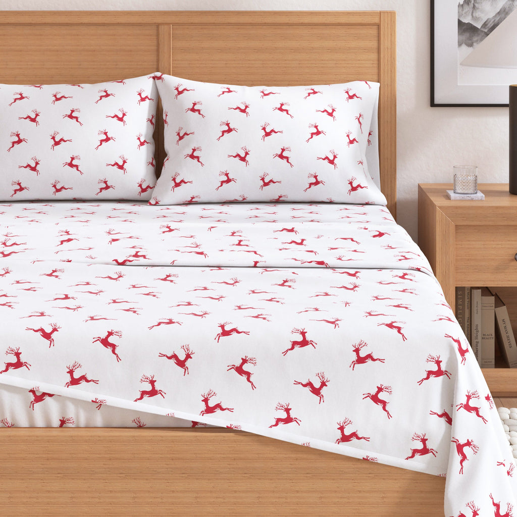 Turkish Cotton Christmas Flannel Sheet Set - Whittaker, photo 25 of 69