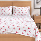 Turkish Cotton Christmas Flannel Sheet Set - Whittaker, photo 25 of 69
