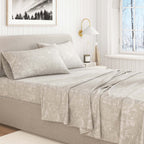 Turkish Cotton Flannel Sheet Set - Elevated Holiday, photo 23 of 48