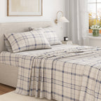 Turkish Cotton Flannel Sheet Set - Plaid & Stripe Collection, photo 5 of 30