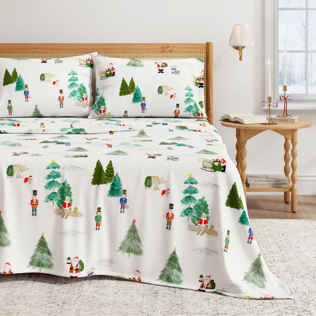 Turkish Cotton Christmas Flannel Sheet Set - Whittaker, photo 53 of 69