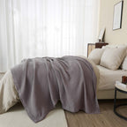 100% Cotton Waffle Weave Blanket - Mikala, photo 10 of 70