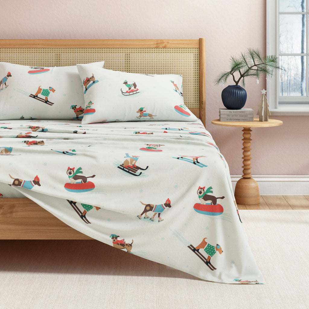 Turkish Cotton Christmas Flannel Sheet Set - Whittaker, photo 35 of 69