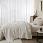 100% Cotton Waffle Weave Blanket - Mikala, photo 40 of 70