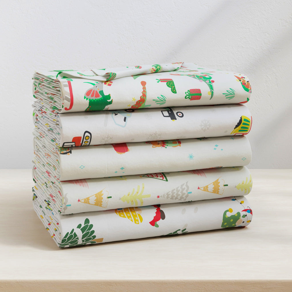 Turkish Cotton Christmas Flannel Sheet Set - Whittaker, photo 52 of 69