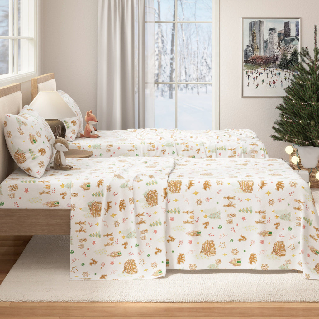 Turkish Cotton Flannel Sheet Set - Kids' Christmas, photo 10 of 12