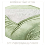 Velvet Plush Sherpa Bed Blanket - Sherpa Fleece, photo 64 of 69