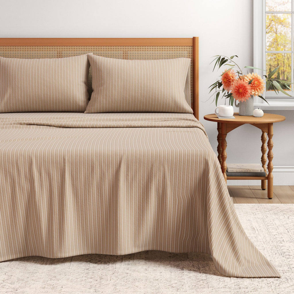 Turkish Cotton Flannel Sheet Set - Plaid & Stripe Collection, photo 25 of 30