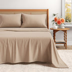 Turkish Cotton Flannel Sheet Set - Plaid & Stripe Collection, photo 25 of 30
