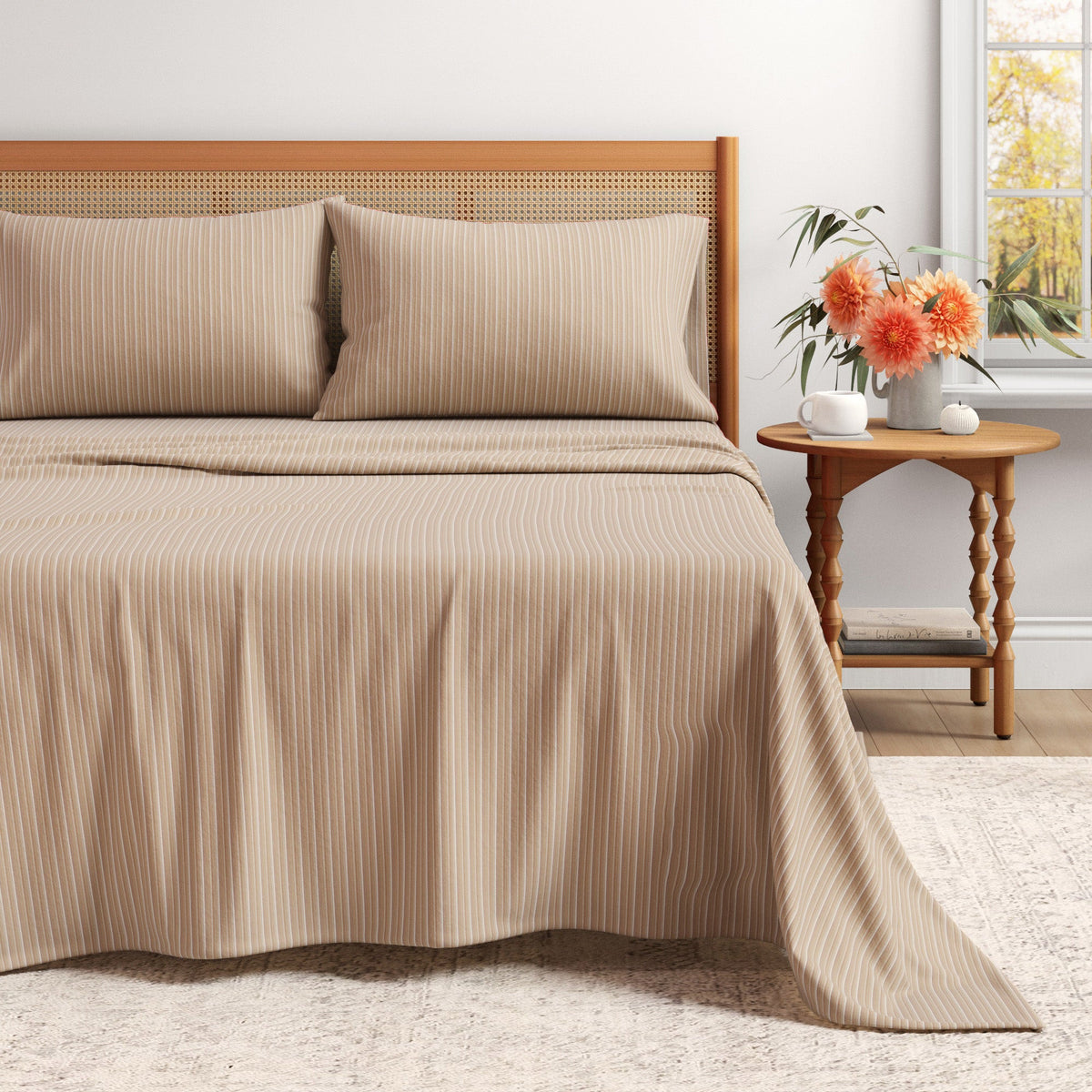 Turkish Cotton Flannel Sheet Set - Plaid & Stripe Collection, photo 25 of 30