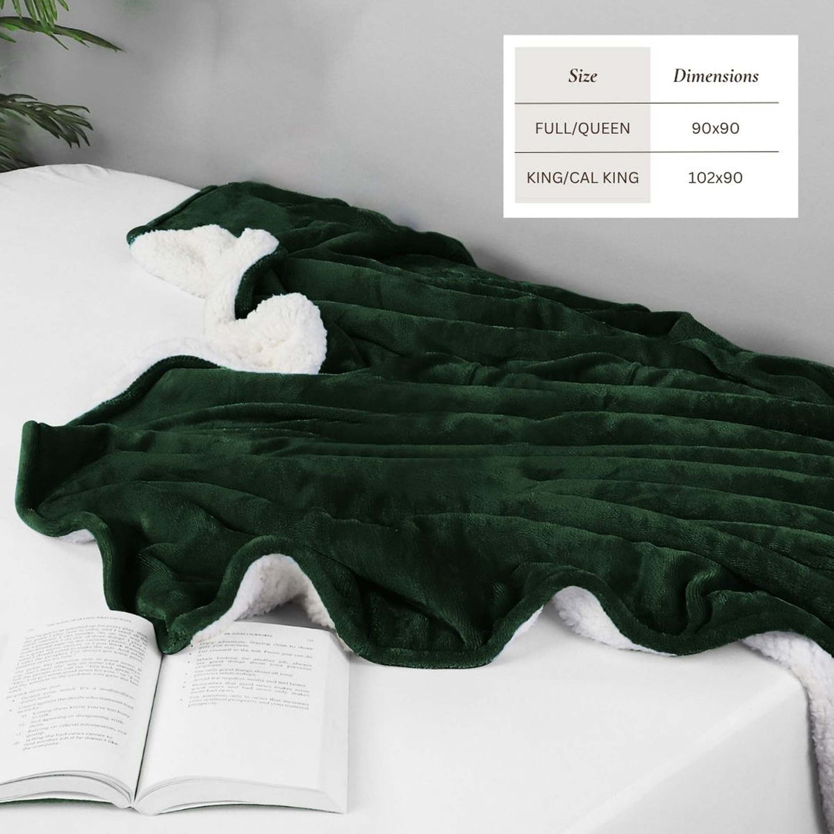 Velvet Plush Sherpa Bed Blanket - Sherpa Fleece, photo 67 of 69