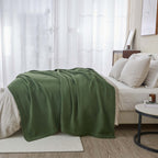 100% Cotton Waffle Weave Blanket - Mikala, photo 60 of 70