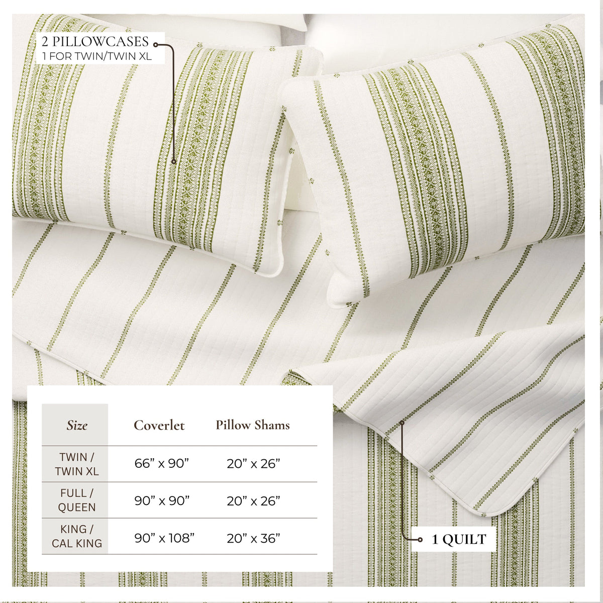Stripe Quilt - Wesley Collection, photo 9 of 24