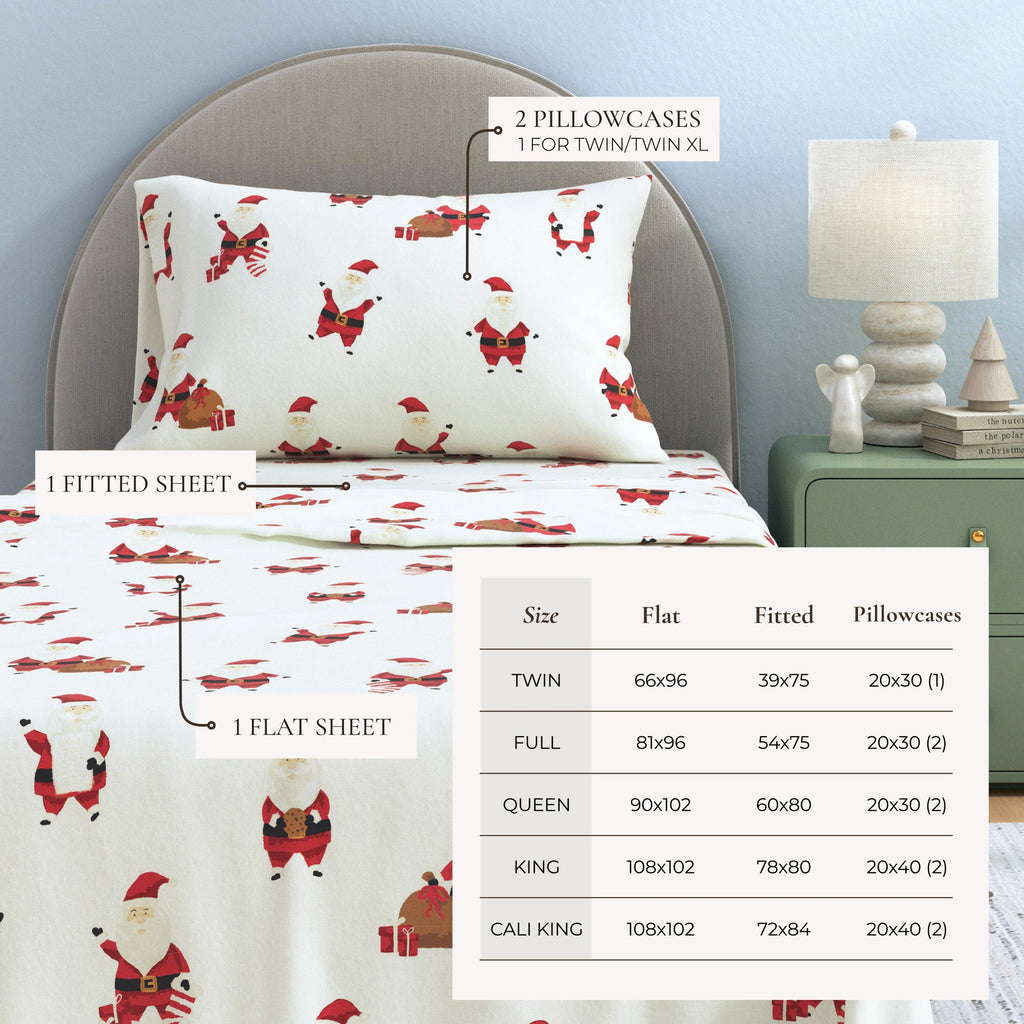 Turkish Cotton Christmas Flannel Sheet Set - Whittaker, photo 43 of 69