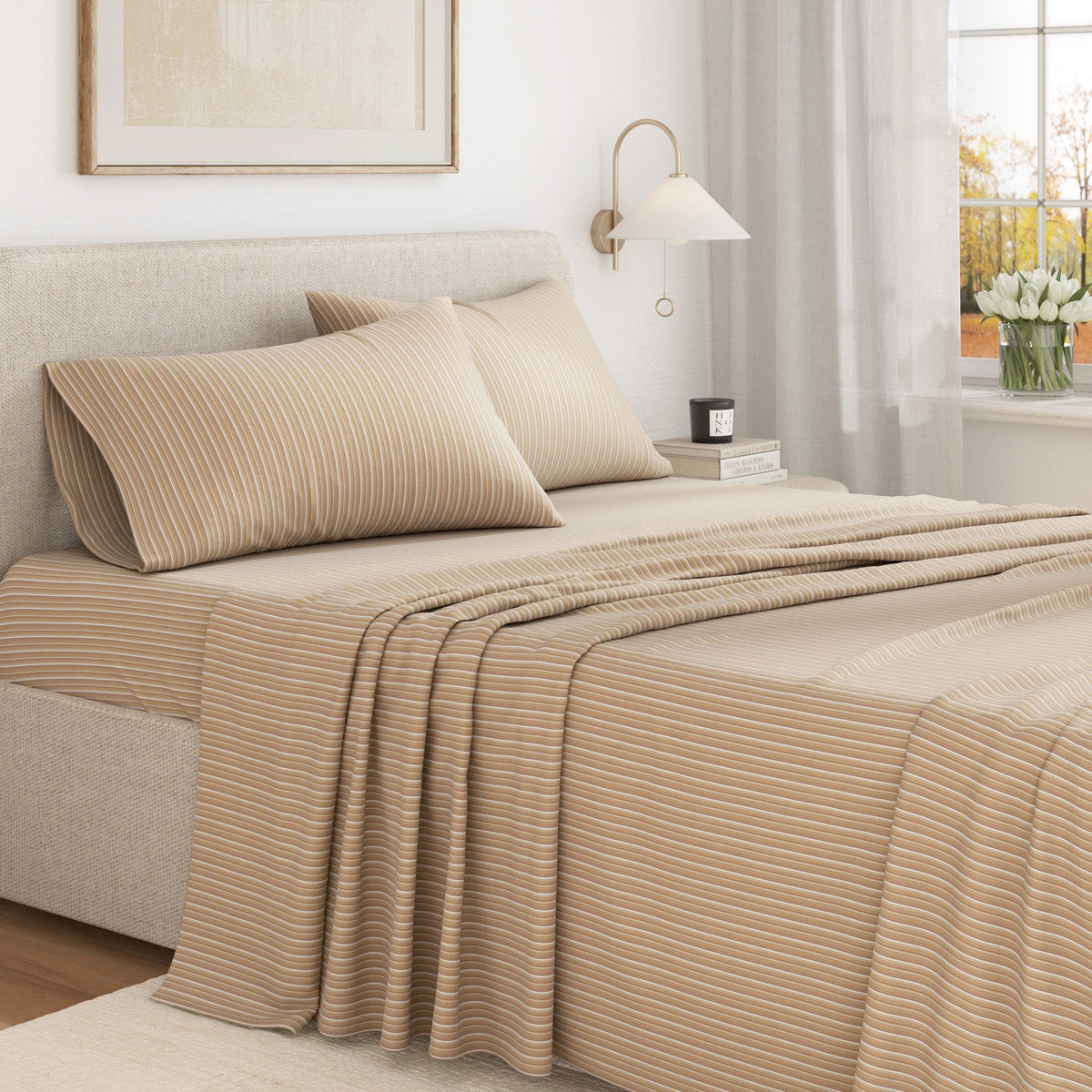 Turkish Cotton Flannel Sheet Set - Plaid & Stripe Collection, photo 29 of 30
