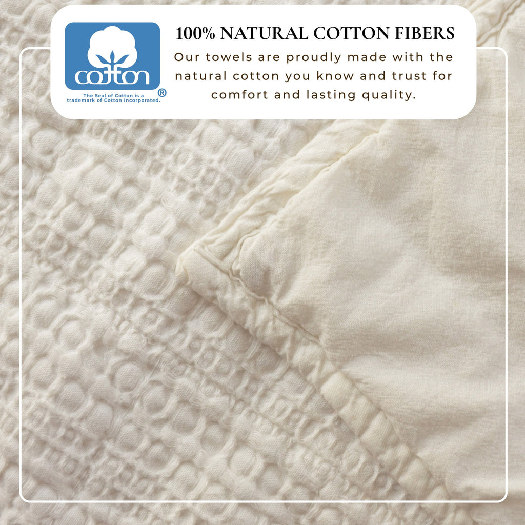 100% Cotton Honeycomb Waffle Garment Washed Quilt Set, photo 10 of 42