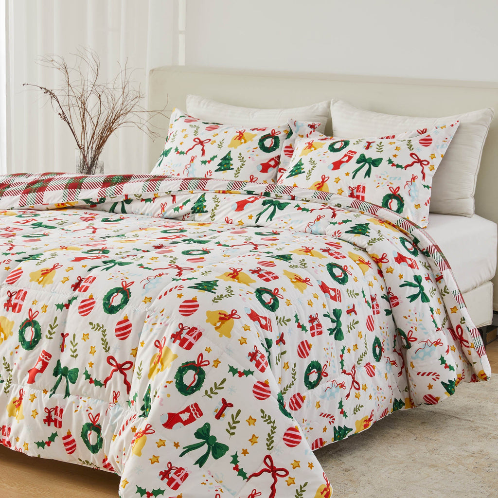 Reversible Christmas Comforter and Sham Set - Holiday Lodge, photo 60 of 120