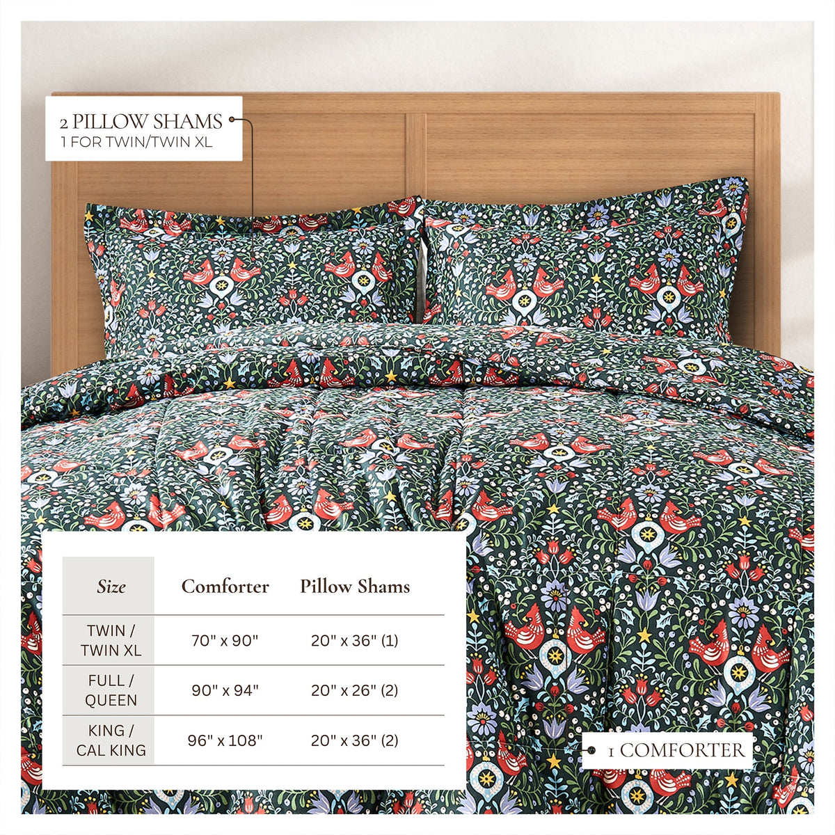 Reversible Christmas Comforter and Sham Set - Holiday Lodge, photo 75 of 120