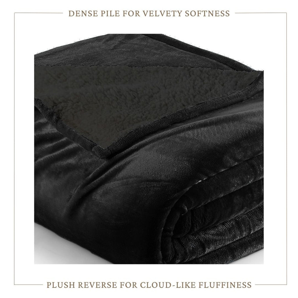 Velvet Plush Sherpa Bed Blanket - Sherpa Fleece, photo 39 of 69