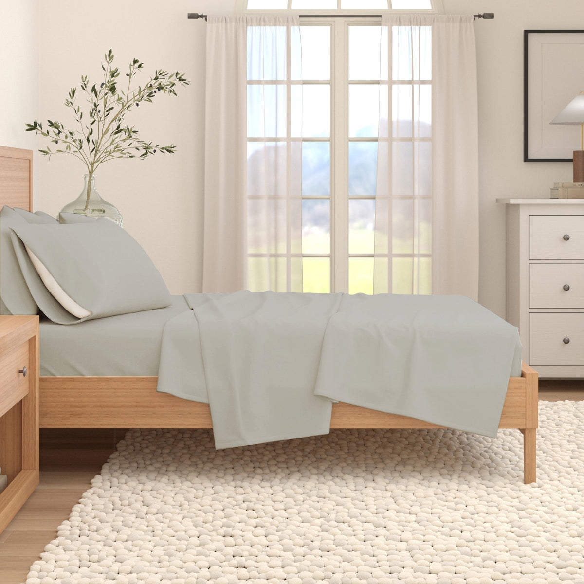 Cotton Solid Flannel Sheet - Nordic, photo 42 of 60