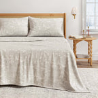 Turkish Cotton Flannel Sheet Set - Elevated Holiday, photo 19 of 48