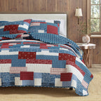 Americana Patchwork Quilt Set - Lowel Collection, photo 6 of 6