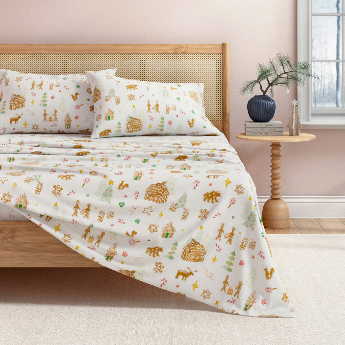 Turkish Cotton Flannel Sheet Set - Kids' Christmas, photo 7 of 12
