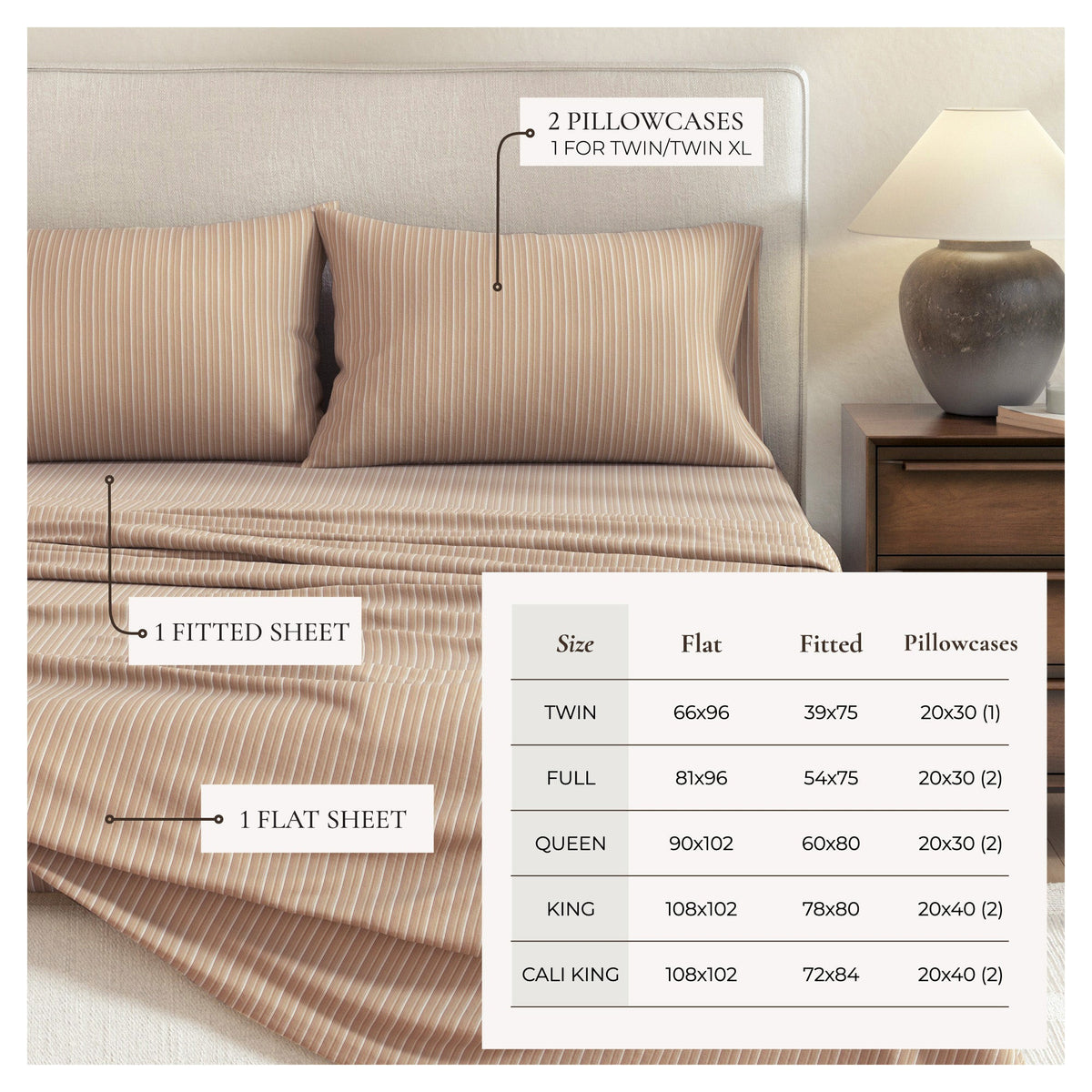 Turkish Cotton Flannel Sheet Set - Plaid & Stripe Collection, photo 27 of 30