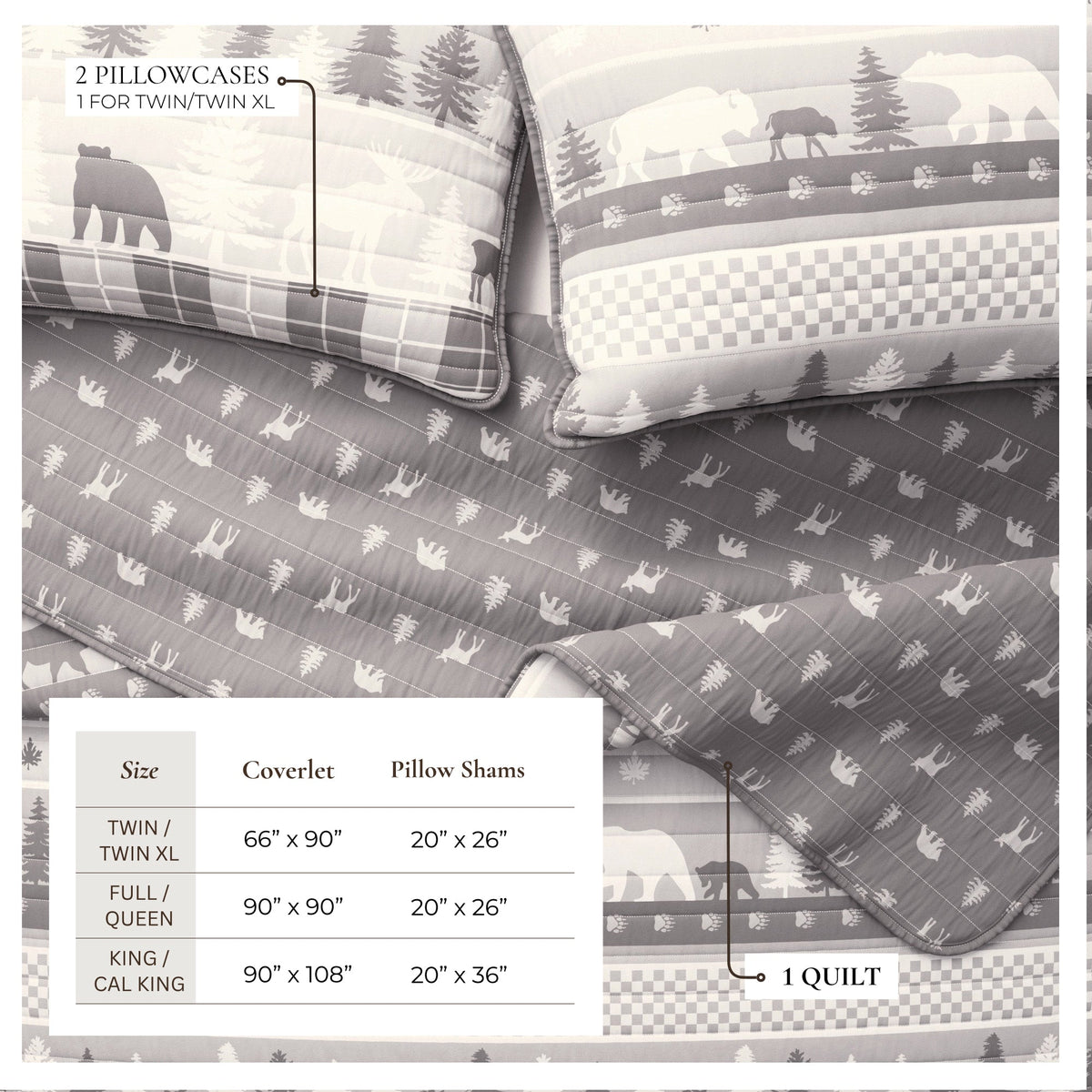 Rustic Landscape Quilt Set - Matthew Collection, photo 15 of 24