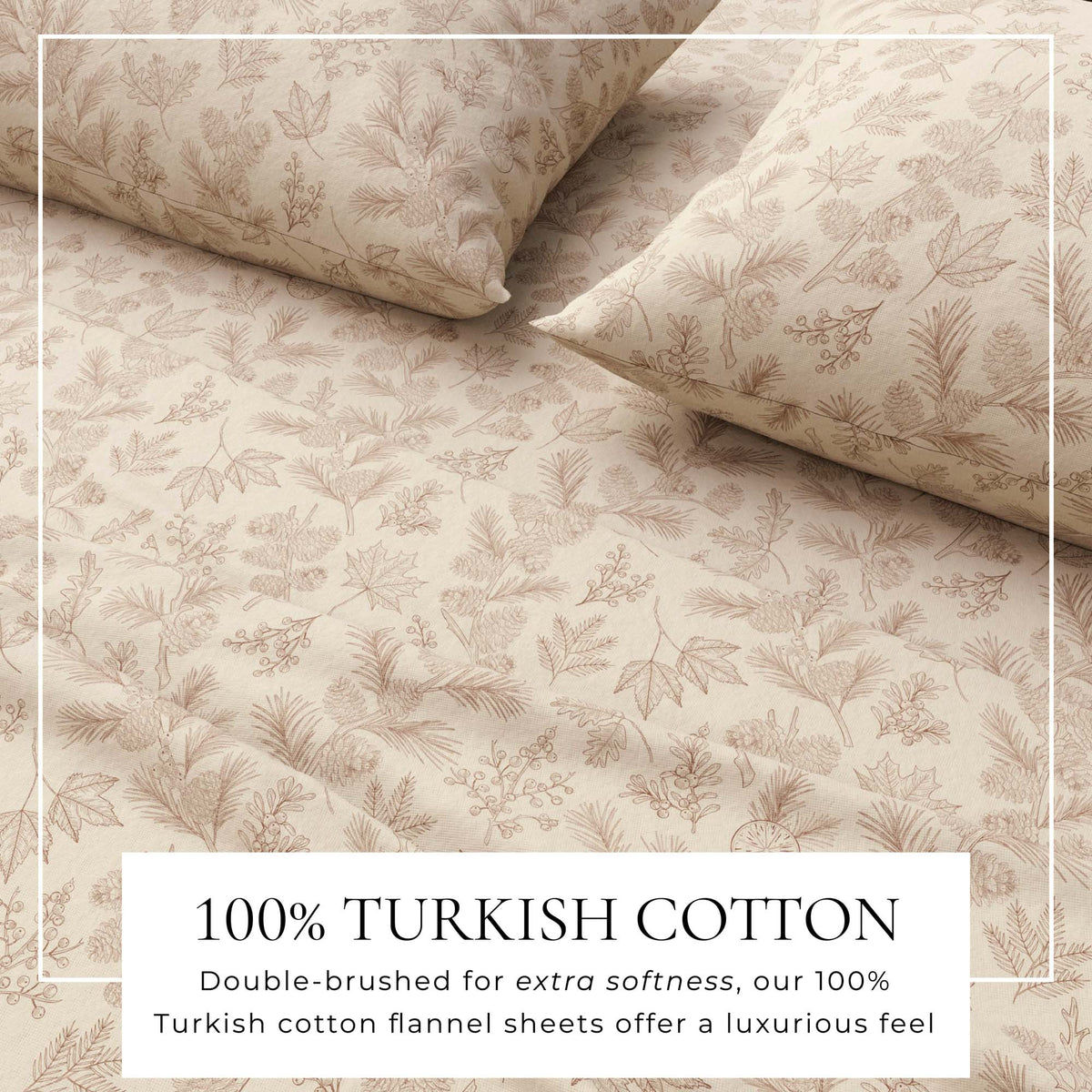 Turkish Cotton Flannel Sheet Set - Elevated Lodge, photo 2 of 12