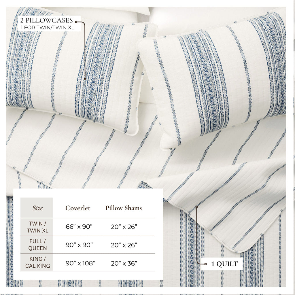 Stripe Quilt - Wesley Collection, photo 3 of 24
