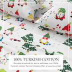 Turkish Cotton Christmas Flannel Sheet Set - Whittaker, photo 48 of 69