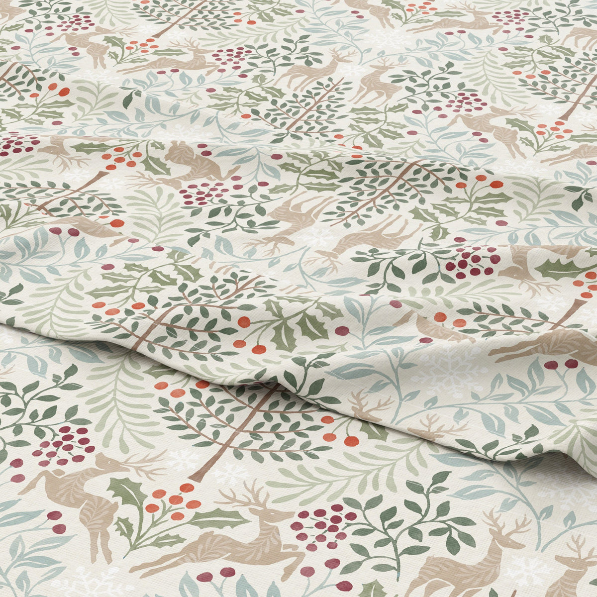 Turkish Cotton Flannel Sheet Set - Elevated Holiday, photo 39 of 48