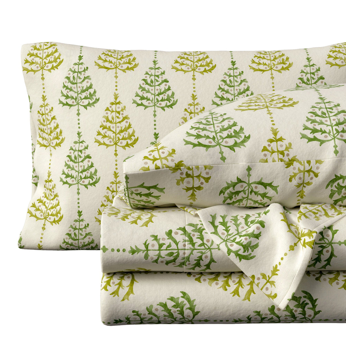 Turkish Cotton Flannel Sheet Set - Elevated Holiday, photo 26 of 48