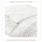 Velvet Plush Sherpa Bed Blanket - Sherpa Fleece, photo 5 of 69