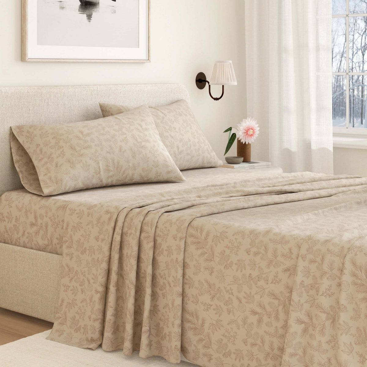 Turkish Cotton Flannel Sheet Set - Elevated Lodge, photo 5 of 12