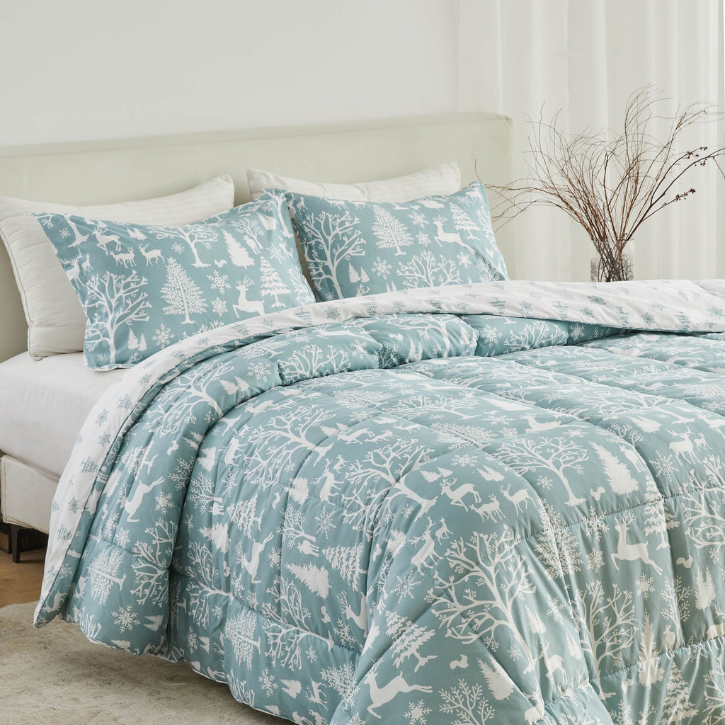 Reversible Christmas Comforter and Sham Set - Holiday Lodge, photo 48 of 120