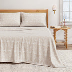 Turkish Cotton Flannel Sheet Set - Elevated Holiday, photo 13 of 48