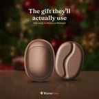 A pair of WarmNest Twin warmers in Mocha as a gift