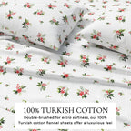 Turkish Cotton Flannel Sheet Set - Elevated Holiday, photo 48 of 48