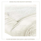 Velvet Plush Sherpa Bed Blanket - Sherpa Fleece, photo 10 of 69