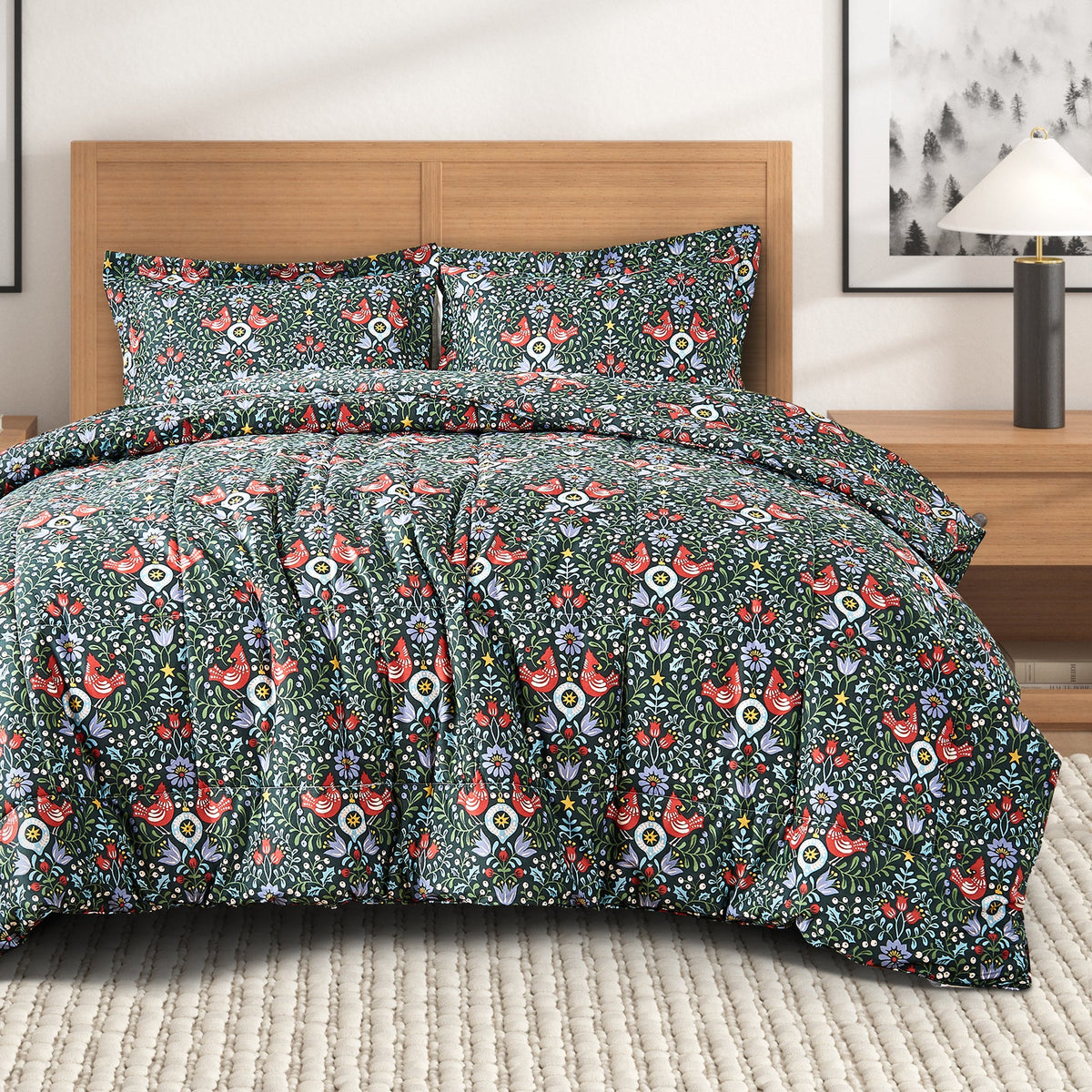 Reversible Christmas Comforter and Sham Set - Holiday Lodge, photo 73 of 120