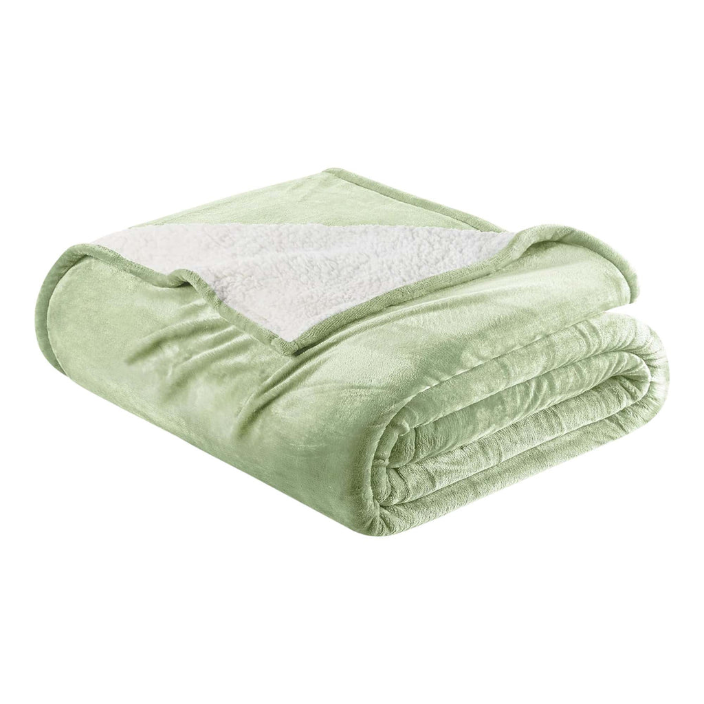 Velvet Plush Sherpa Bed Blanket - Sherpa Fleece, photo 60 of 69