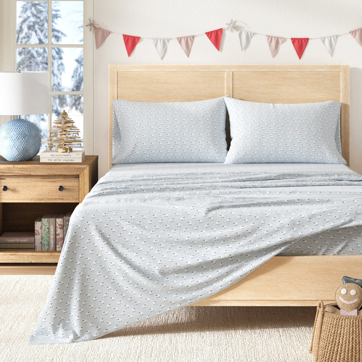 Turkish Cotton Christmas Flannel Sheet - Whittaker, photo 82 of 99
