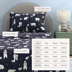 Turkish Cotton Christmas Flannel Sheet Set - Whittaker, photo 3 of 69