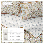 Floral Boho Printed Cotton Quilt Set - Indira Collection, photo 3 of 12